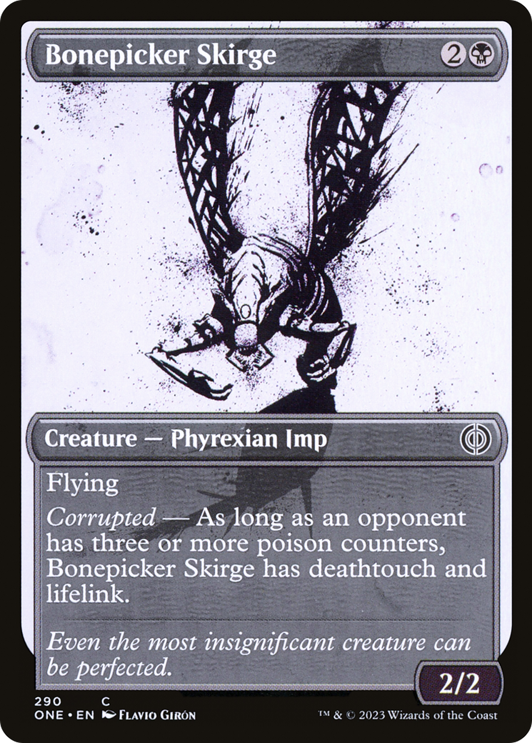 {C} Bonepicker Skirge (Showcase Ichor) [Phyrexia: All Will Be One][ONE 290]