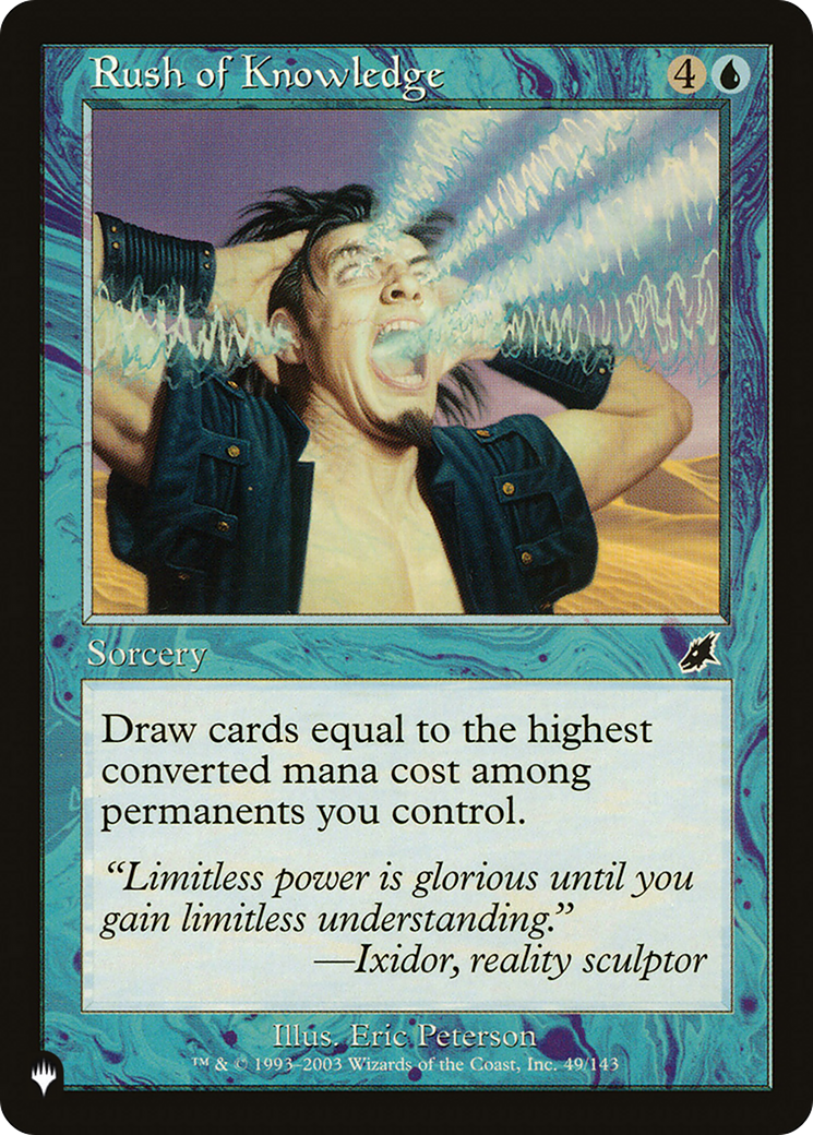 Rush of Knowledge [LIST 49/143]