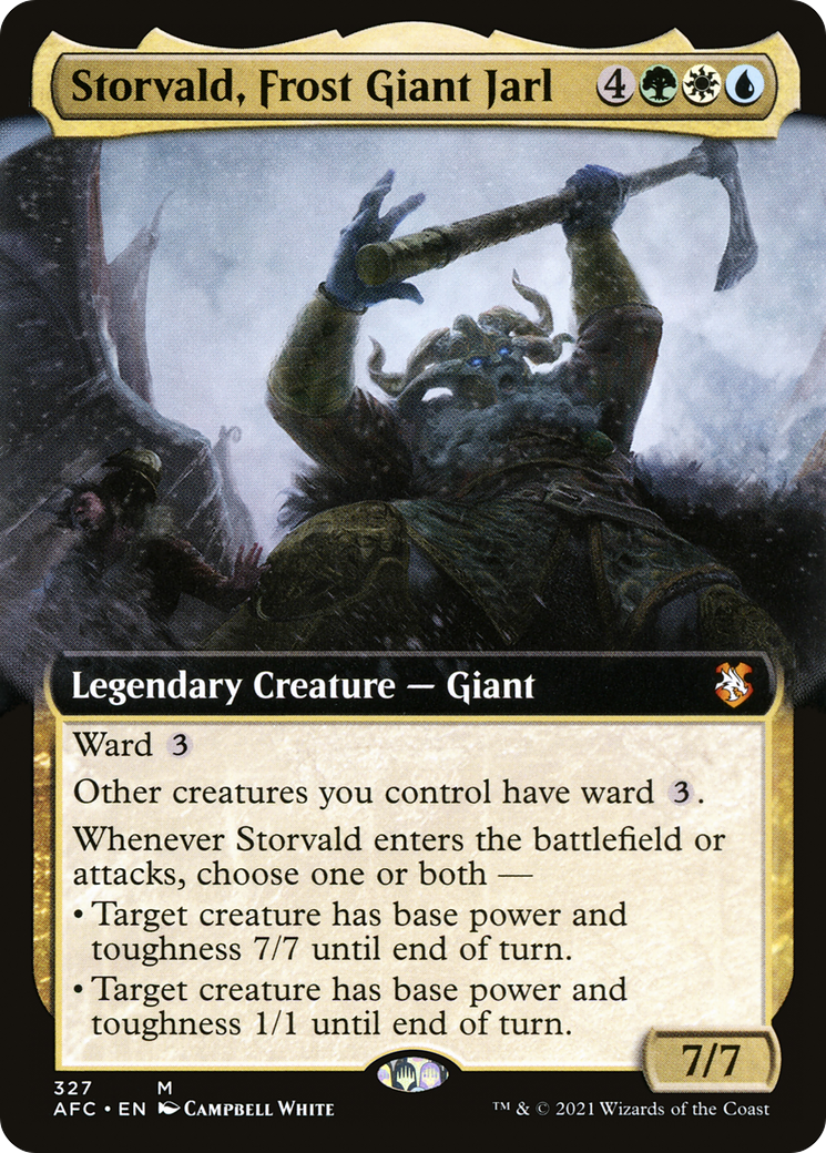{R} Storvald, Frost Giant Jarl (Extended Art) [Dungeons & Dragons: Adventures in the Forgotten Realms Commander][AFC 327]