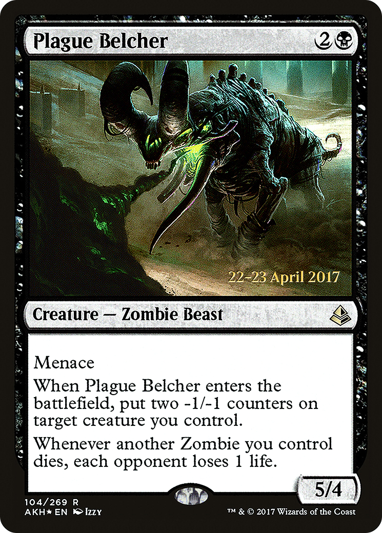 {R} Plague Belcher [Amonkhet Prerelease Promos][PR AKH 104]