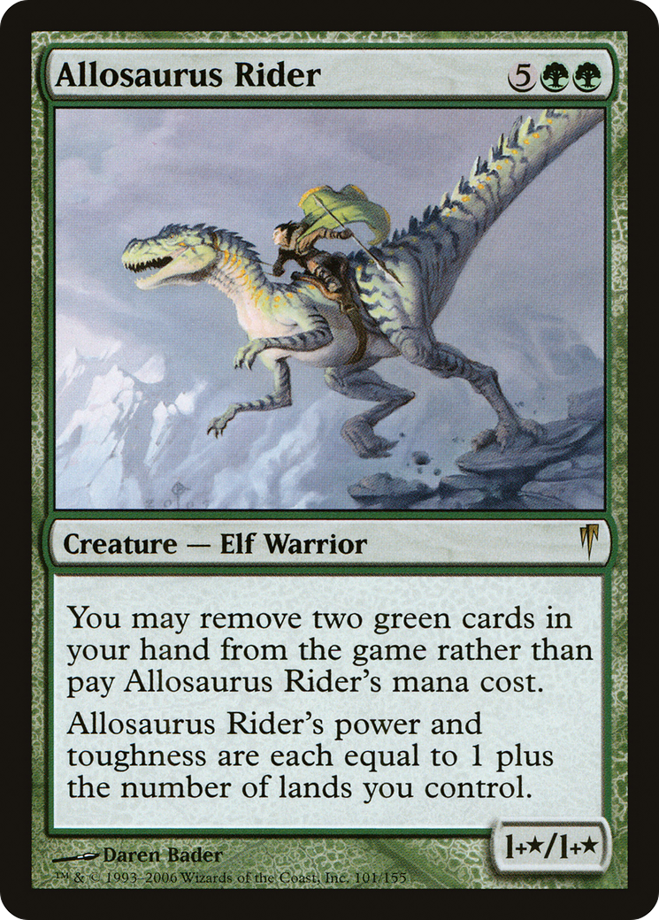 {R} Allosaurus Rider [Coldsnap][CSP 101]