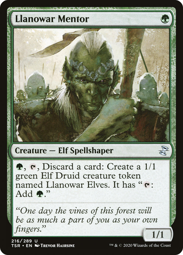 {C} Llanowar Mentor [Time Spiral Remastered][TSR 216]