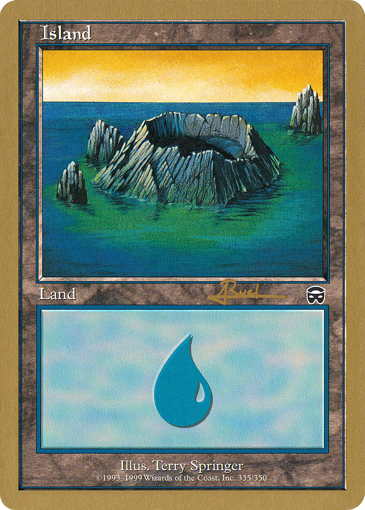 {B}[GB WC01 AR335B] Island (335) (Antoine Ruel) [World Championship Decks 2001]