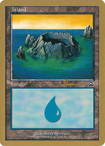 {B}[GB WC01 AR335B] Island (335) (Antoine Ruel) [World Championship Decks 2001]