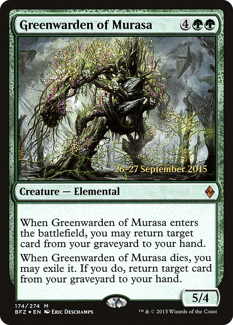 {R} Greenwarden of Murasa [Battle for Zendikar Prerelease Promos][PR BFZ 174] - Misty Mountain Games