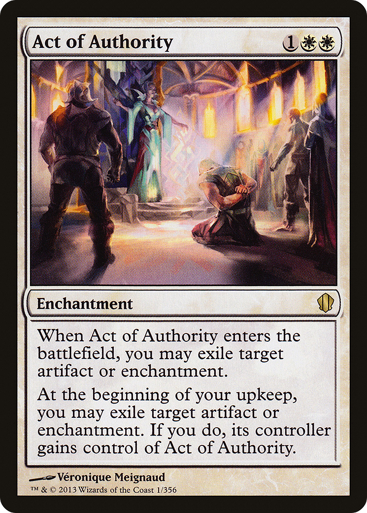 {R} Act of Authority [Commander 2013][C13 001]