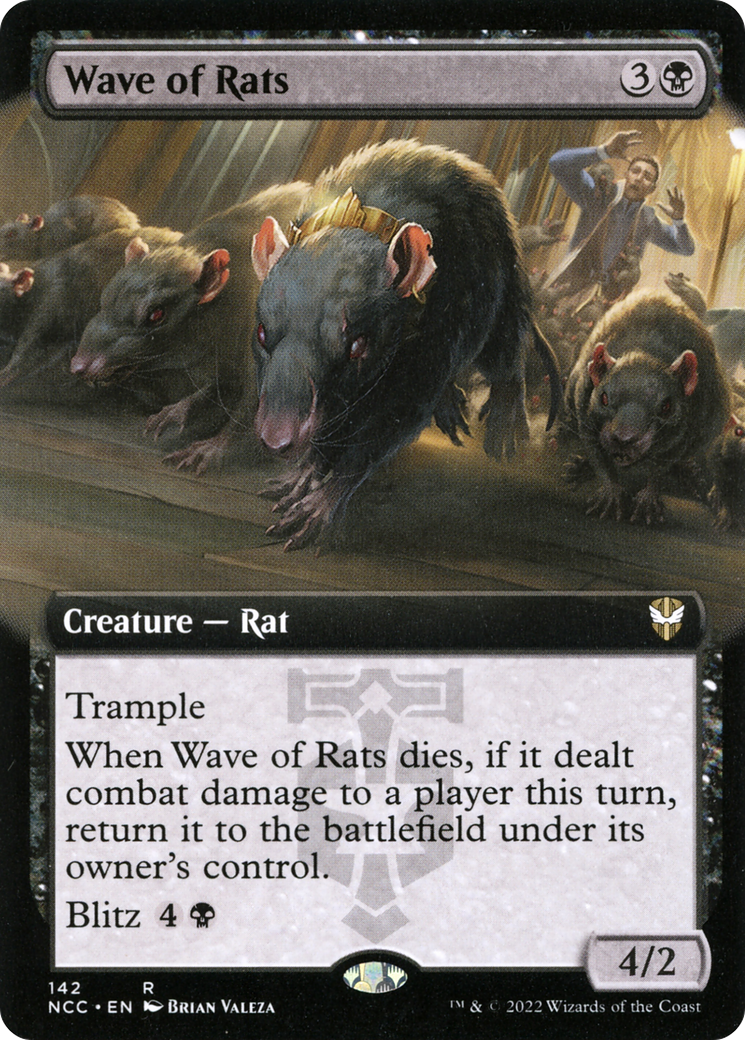 {R} Wave of Rats (Extended Art) [Streets of New Capenna Commander][NCC 142]
