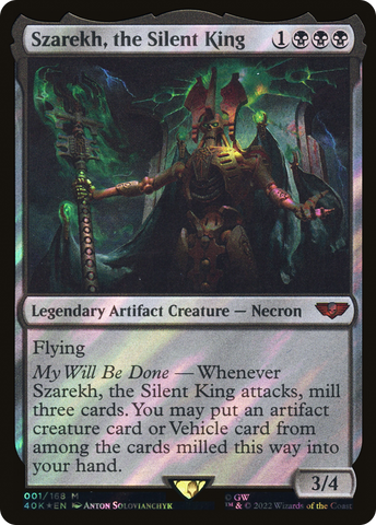 {R} Szarekh, the Silent King (Surge Foil) [Universes Beyond: Warhammer 40,000][SF 40K 001]