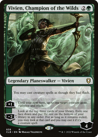{R} Vivien, Champion of the Wilds [Commander Legends: Battle for Baldur's Gate][CLB 838]
