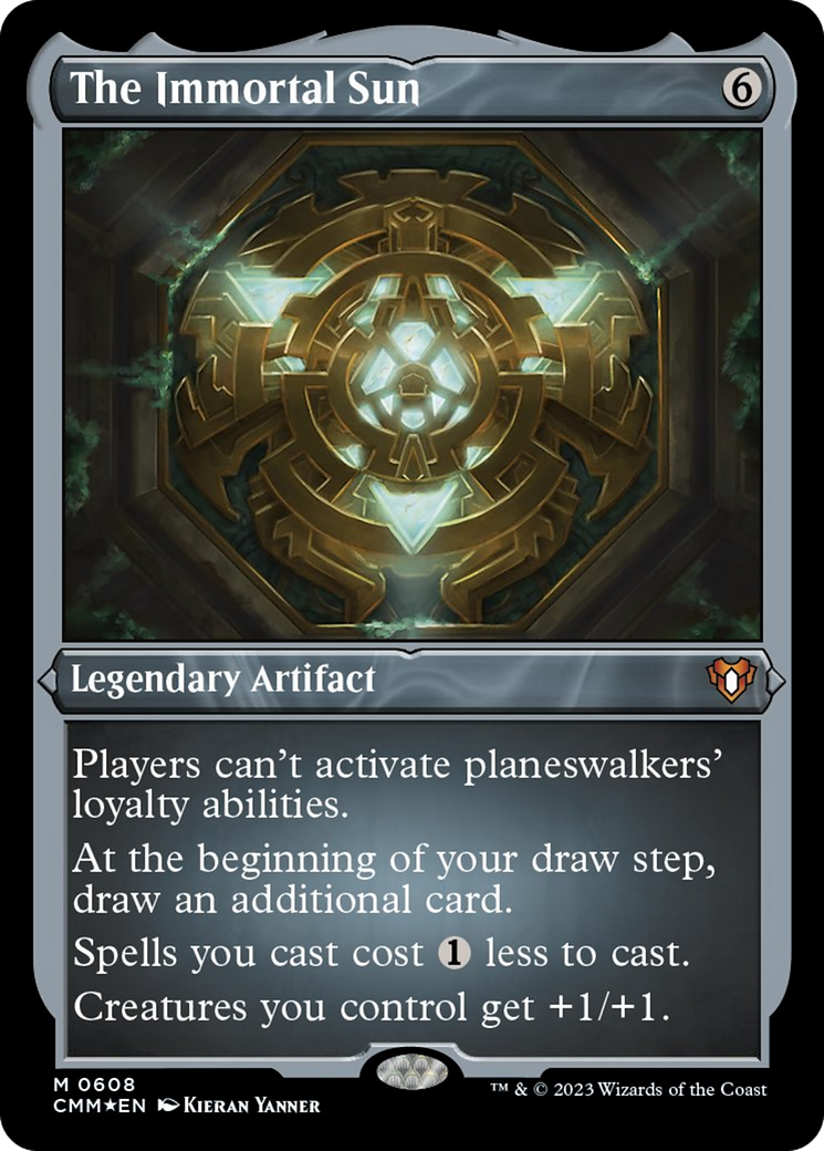 {R} The Immortal Sun (Foil Etched) [Commander Masters][CMM 608]
