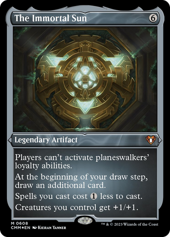{R} The Immortal Sun (Foil Etched) [Commander Masters][CMM 608]