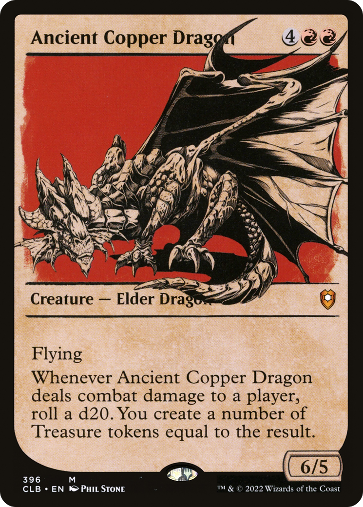 {R} Ancient Copper Dragon (Showcase) [Commander Legends: Battle for Baldur's Gate][CLB 396]