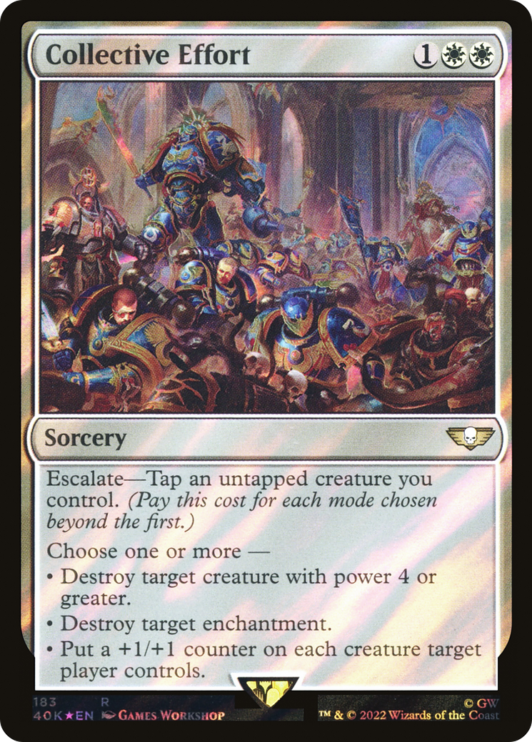 {R} Collective Effort (Surge Foil) [Universes Beyond: Warhammer 40,000][SF 40K 183]