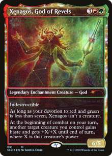 {R} Xenagos, God of Revels (Foil): (enchantment, Showcase) [Secret Lair Drop Series] [SLD 081]