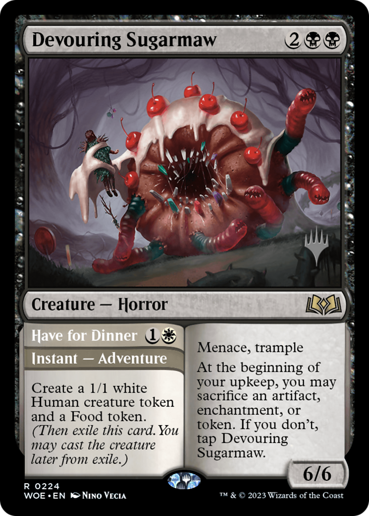 {@R} Devouring Sugarmaw // Have for Dinner(Promo Pack) [Wilds of Eldraine Promos][PP WOE 224]