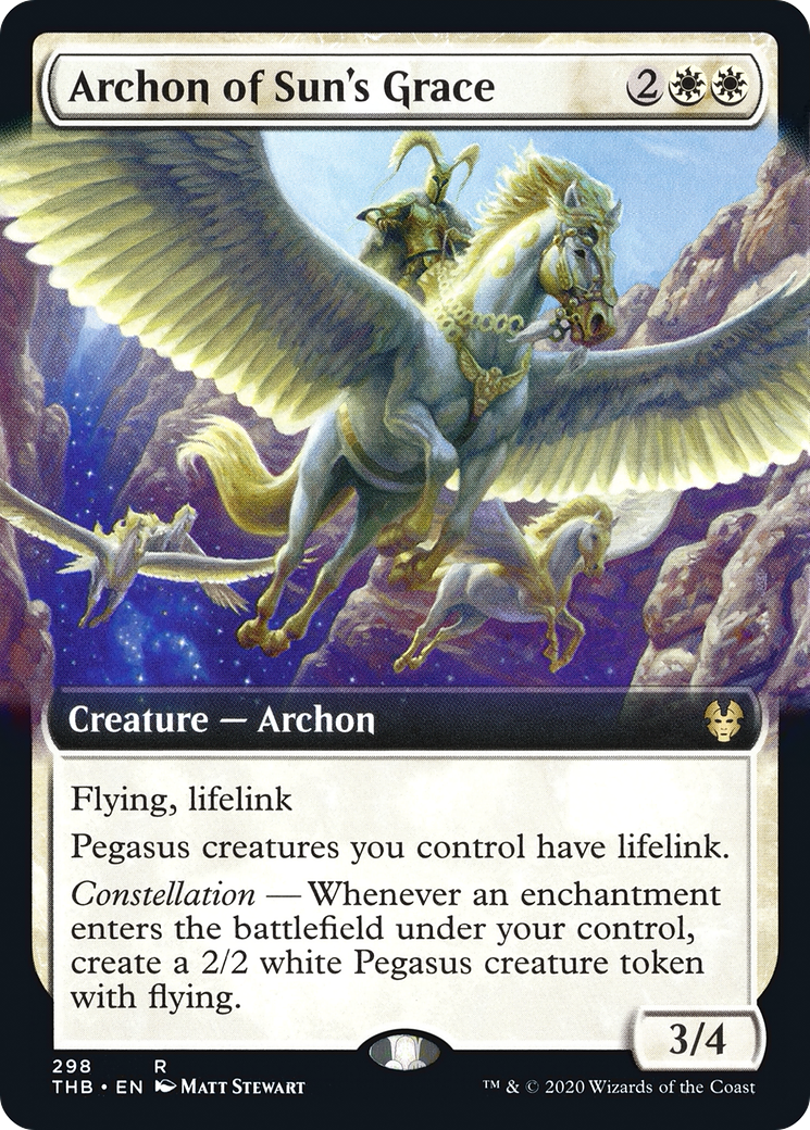 {R} Archon of Sun's Grace (Extended Art) [Theros Beyond Death][THB 298]