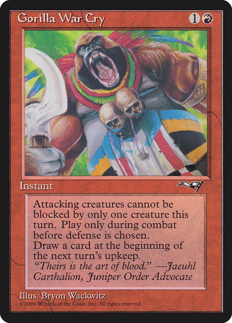 {C} Gorilla War Cry (Sickle Blade) [Alliances][ALL 73B]