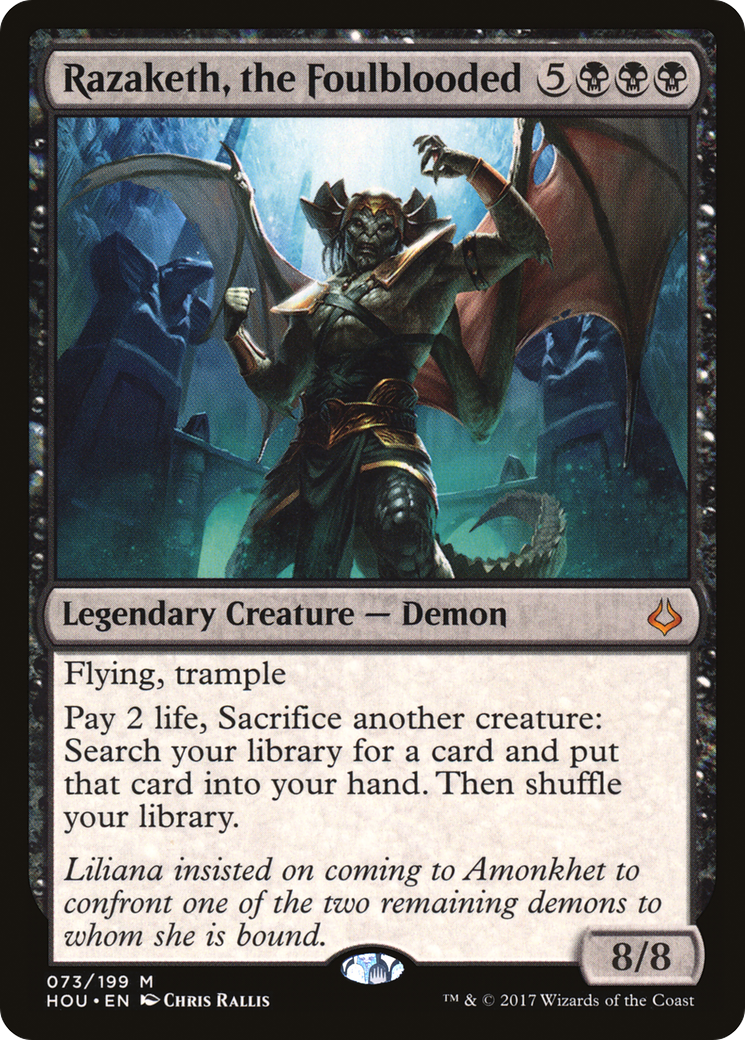 {R} Razaketh, the Foulblooded [Hour of Devastation][HOU 073]