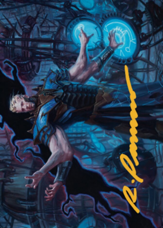 {A} Ertai Resurrected Art Card 1 (Gold-Stamped Signature) [Dominaria United Art Series][GS ADMU 045]