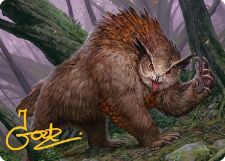 {A} Owlbear Art Card (Gold-Stamped Signature) [Dungeons & Dragons: Adventures in the Forgotten Realms Art Series][GS AAFR 015]