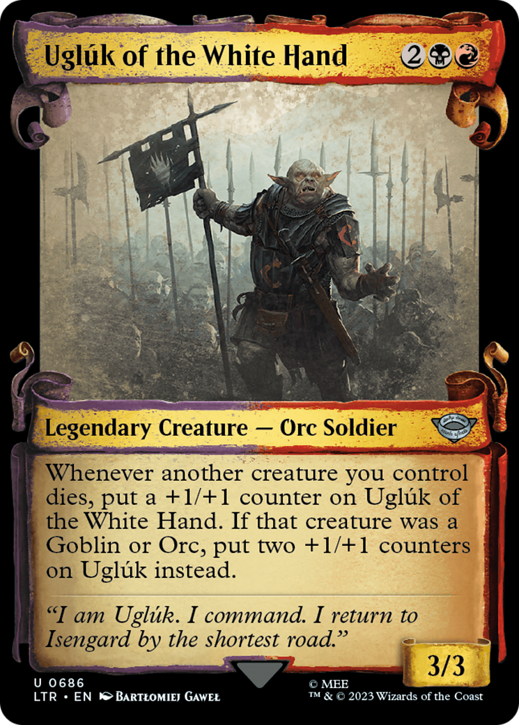{C} Ugluk of the White Hand [The Lord of the Rings: Tales of Middle-Earth Showcase Scrolls][LTR 686]