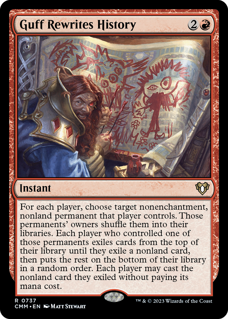 {R} Guff Rewrites History [Commander Masters][CMM 737]