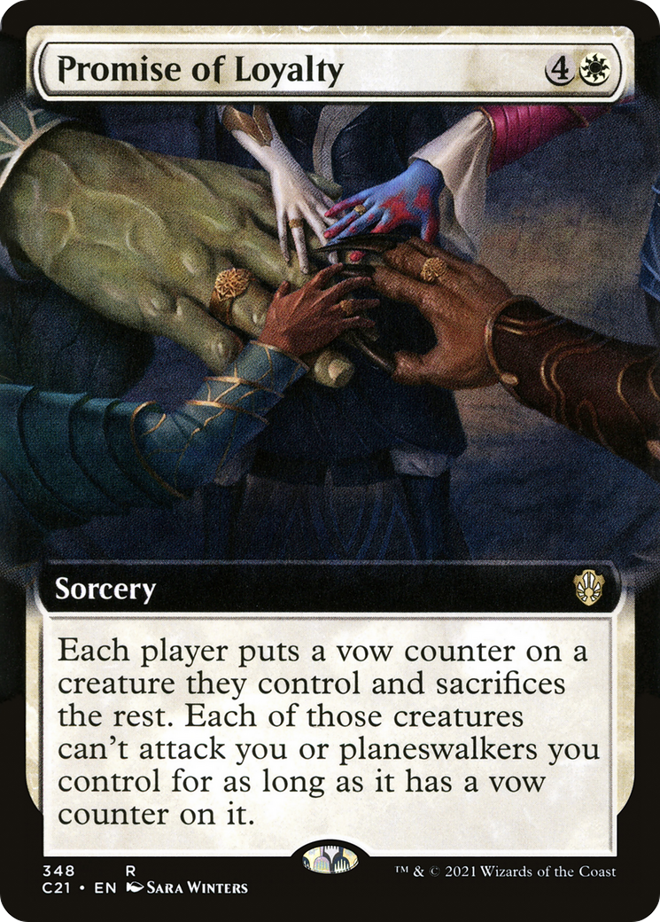 {R} Promise of Loyalty (Extended Art) [Commander 2021][C21 348]