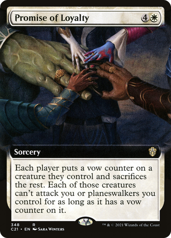 {R} Promise of Loyalty (Extended Art) [Commander 2021][C21 348]