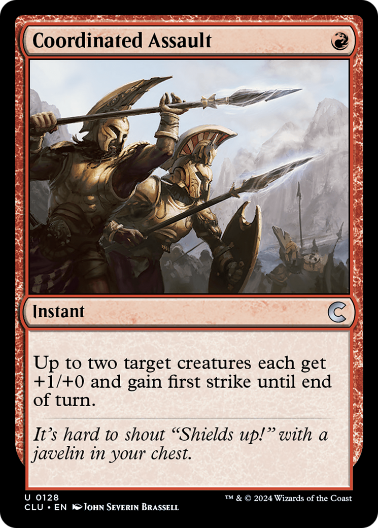 {C} Coordinated Assault [Ravnica: Clue Edition][CLU 128]