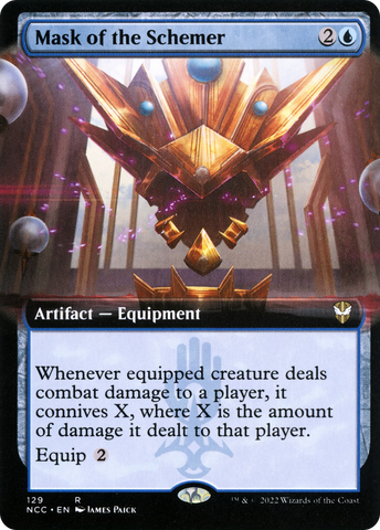 {R} Mask of the Schemer (Extended Art) [Streets of New Capenna Commander][NCC 129]