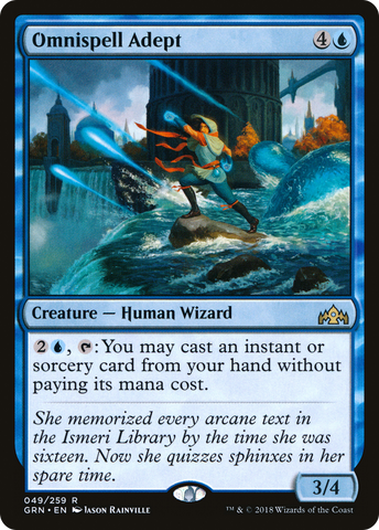 {R} Omnispell Adept [Guilds of Ravnica][GRN 049]