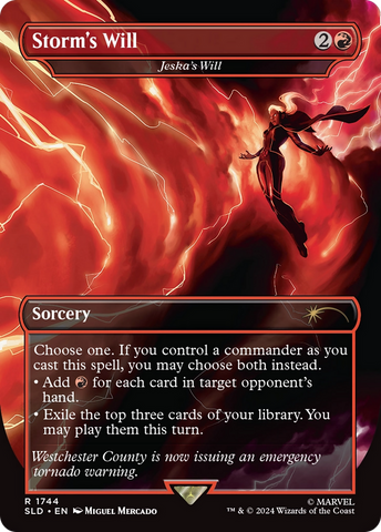 {R} Storm's Will - Jeska's Will (Rainbow Foil) [Secret Lair Drop Series][RBF SLD 1744]