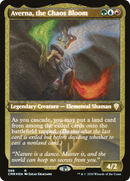 {R} Averna, the Chaos Bloom (Etched) [Commander Legends][CMR 589]
