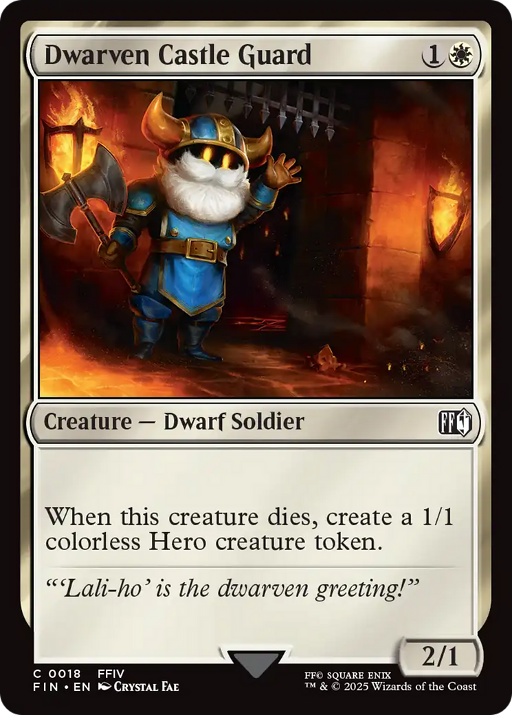 {@C} Dwarven Castle Guard [FINAL FANTASY][FIN 018]