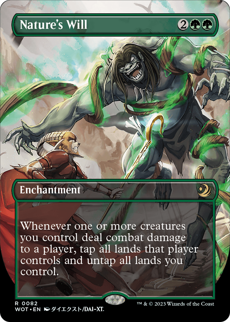 {R} Nature's Will (Anime Borderless) [Wilds of Eldraine: Enchanting Tales][WOT 082]