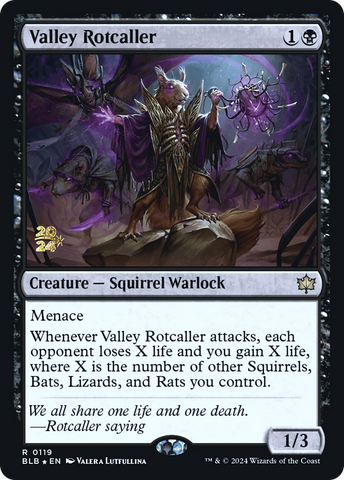 {@R} Valley Rotcaller [Bloomburrow Prerelease Promos][PR BLB 119]