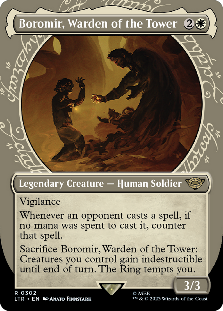 {R} Boromir, Warden of the Tower (Showcase Ring Frame) [The Lord of the Rings: Tales of Middle-Earth][LTR 302]