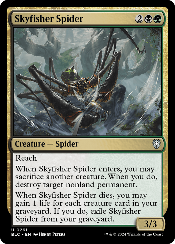 {C} Skyfisher Spider [Bloomburrow Commander][BLC 261]