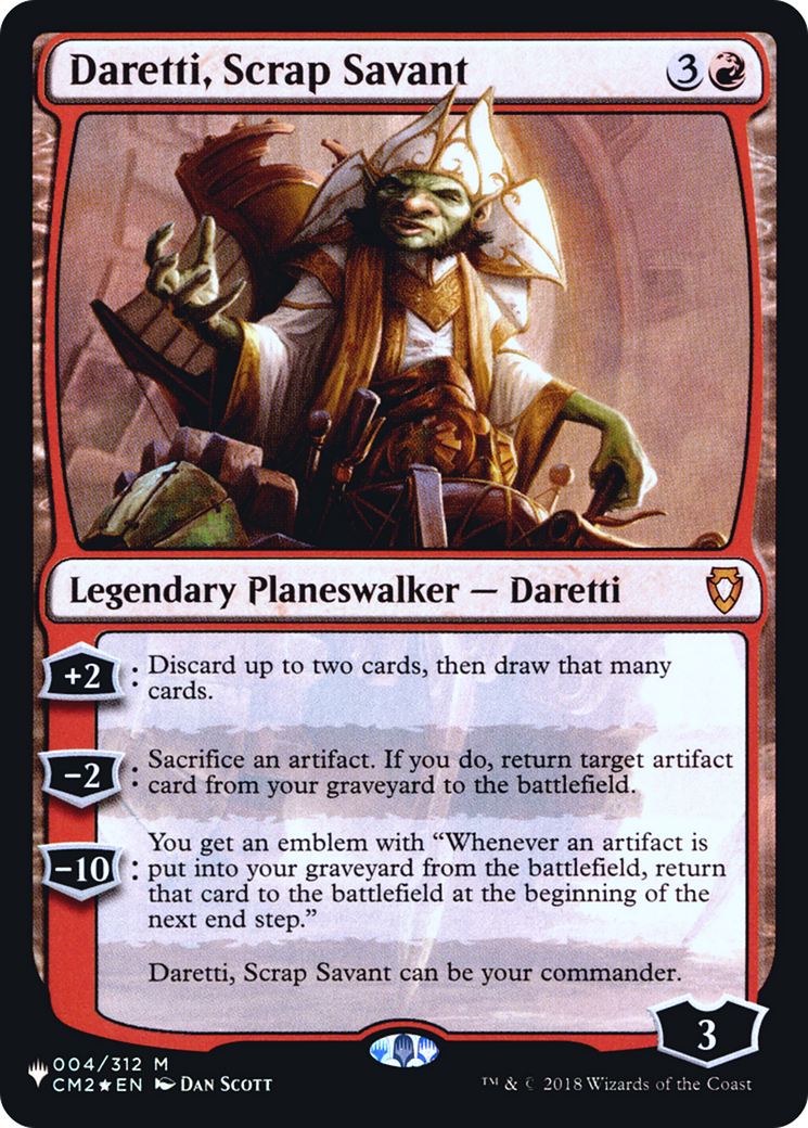 {R} Daretti, Scrap Savant [Secret Lair: Heads I Win, Tails You Lose][LS CM2 004]