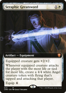{R} Seraphic Greatsword (Extended Art) [Commander Legends][CMR 624]