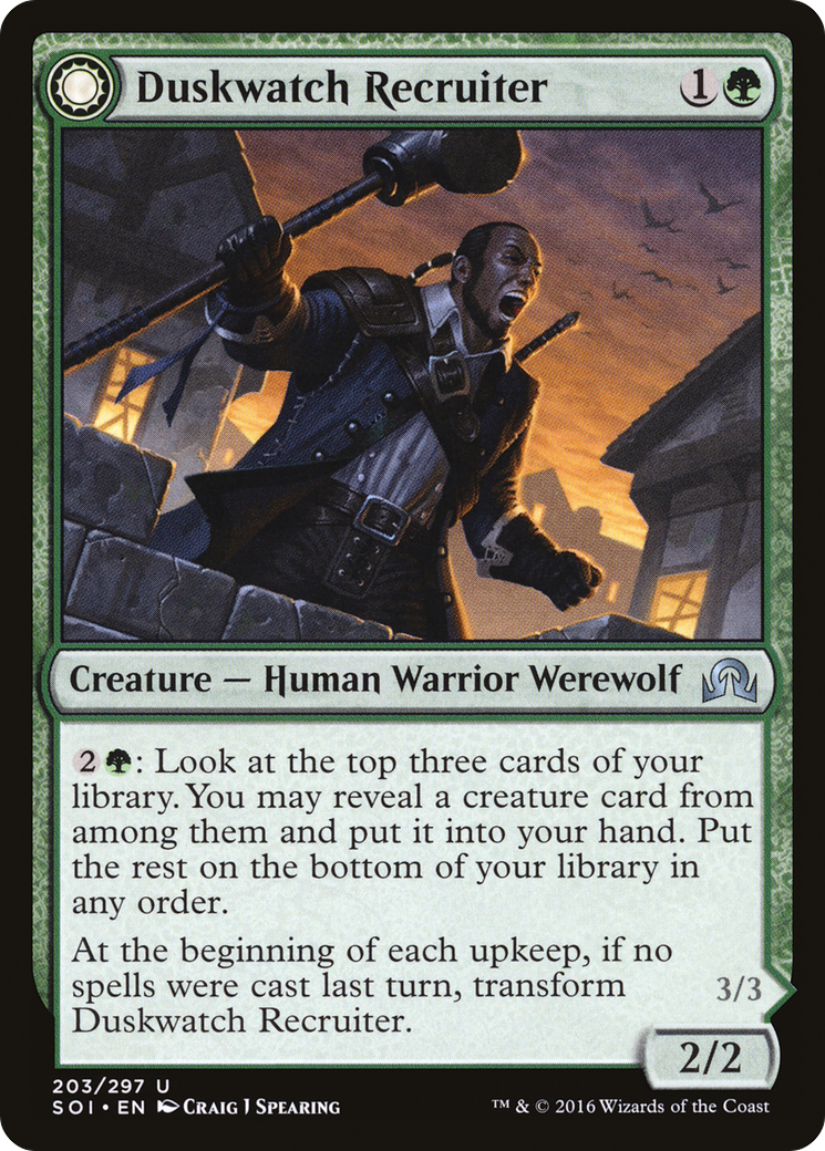 {C} Duskwatch Recruiter // Krallenhorde Howler [Shadows over Innistrad][SOI 203] - Misty Mountain Games