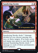 {R} Sundering Stroke [Throne of Eldraine Prerelease Promos][PR ELD 144]