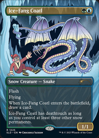 {R} Ice-Fang Coatl (Borderless) [Secret Lair Drop Series][SLD 1225]