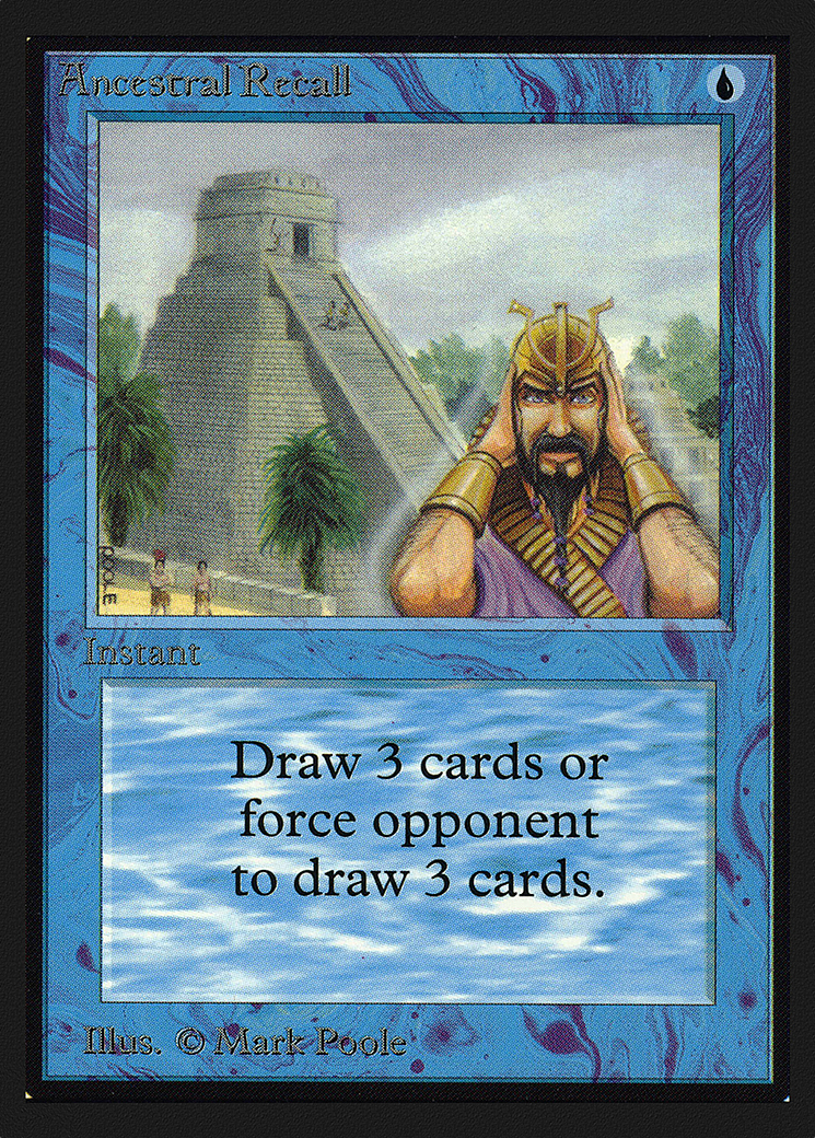 {R} Ancestral Recall [International Collectorsâ Edition][GB CEI 048]