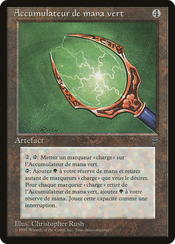 {C} Green Mana Battery (French) - "Accumulateur de mana vert" [Renaissance][REN 145]