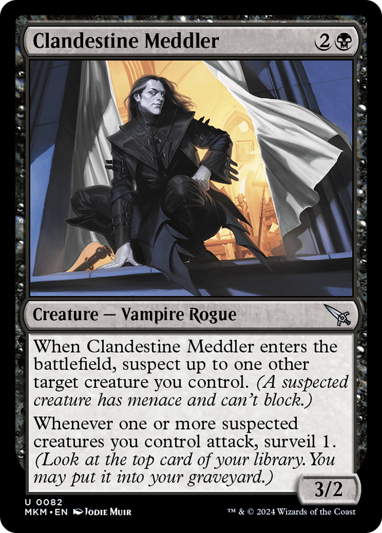 {@C} Clandestine Meddler (White) [Murders at Karlov Manor][WH MKM 082]