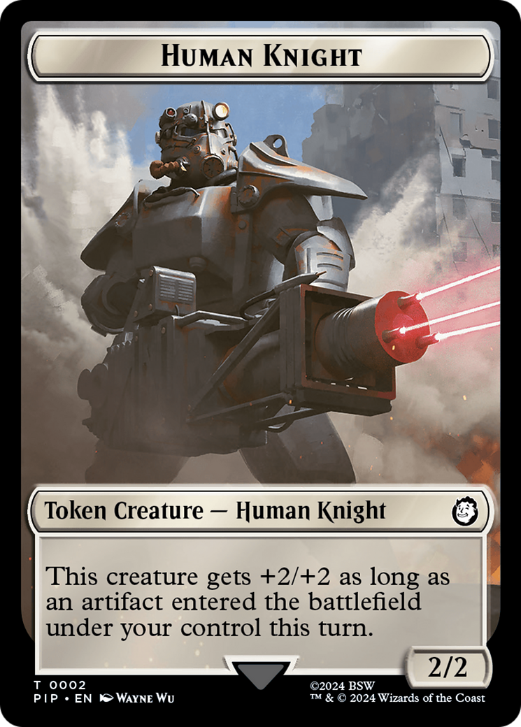 {T} Treasure (0018) // Human Knight Double-Sided Token [Fallout Tokens][TPIP 18//2]