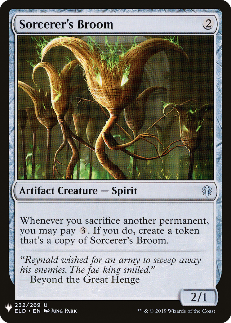 {C} Sorcerer's Broom [Mystery Booster][LS ELD 232]
