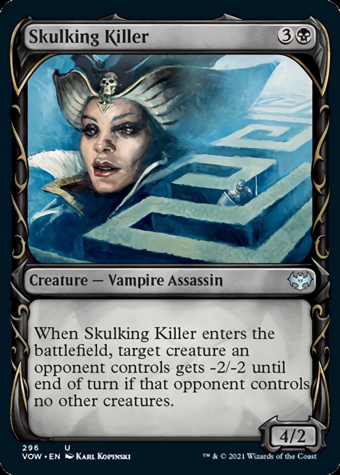 {C} Skulking Killer (Showcase Fang Frame) [Innistrad: Crimson Vow][VOW 296]