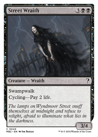 {C} Street Wraith (White Border) [Mystery Booster 2][MB2 049]